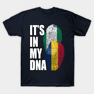 Chadian And Nigerian Mix Heritage DNA Flag T-Shirt